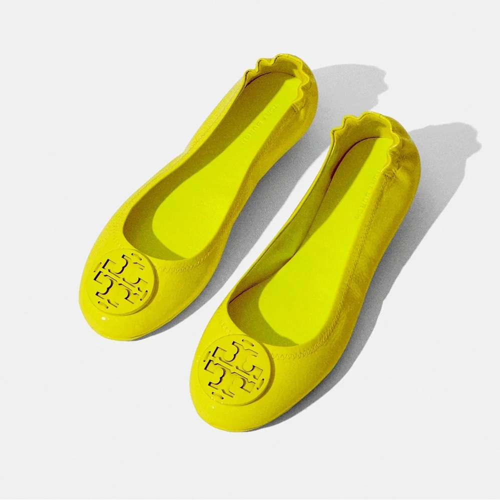 NWT! Authentic Tory Burch Minnie Ballet Flats - Picture 2 of 10